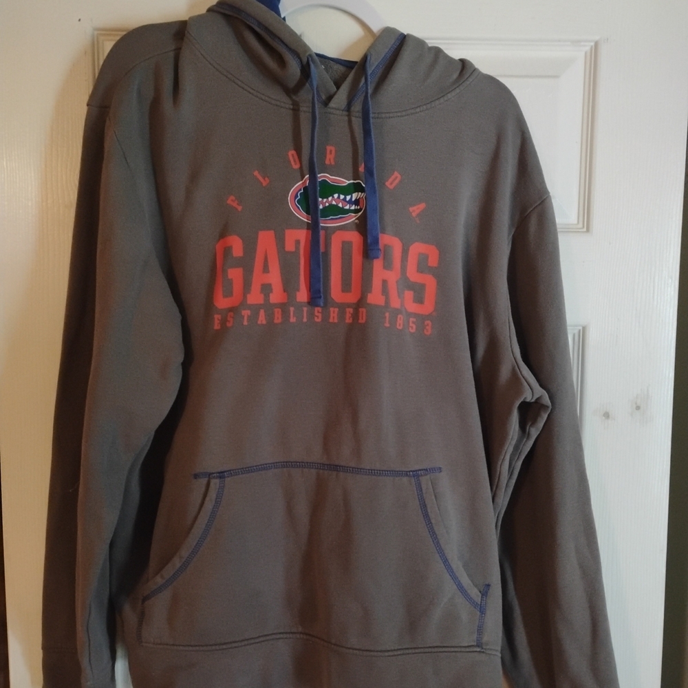 Fanatics Gray Hoodie with Red and Blue Accents